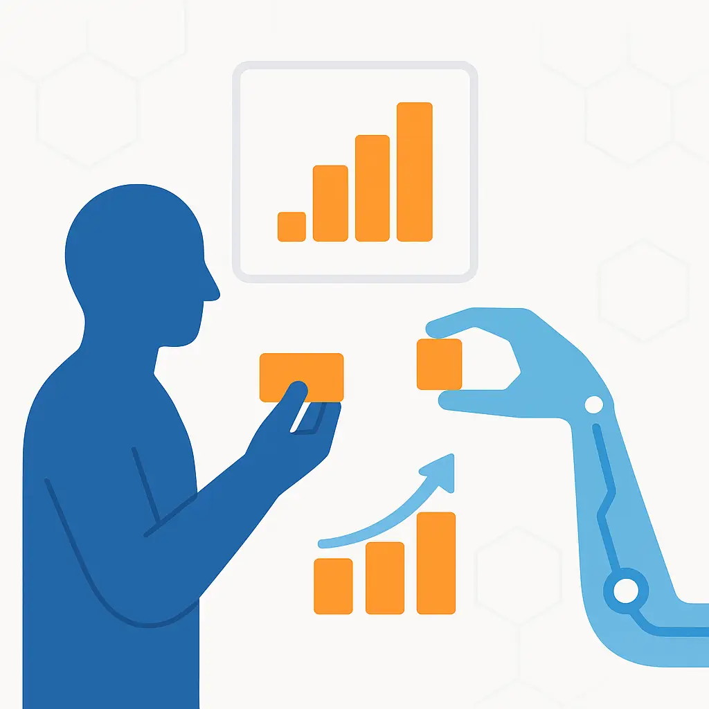 AI and humans working together for digital marketing
